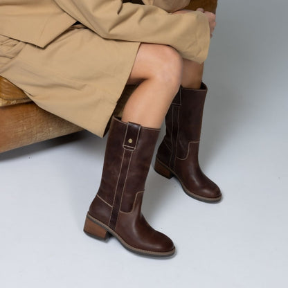 COPENHAGEN SHOES MY GOOD VIBES Long boot 042 CHOCOLATE