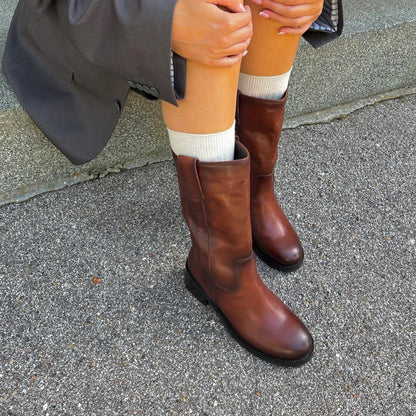 COPENHAGEN SHOES MY GOOD VIBES DK BROWN Long boot 00091 DARK BROWN (DOE)