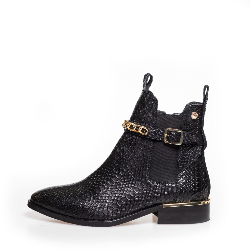 COPENHAGEN SHOES MY OWN PARADISE Stiefel 008 Black Snake