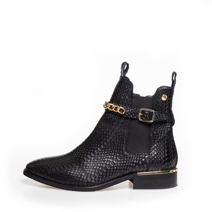 COPENHAGEN SHOES MY OWN PARADISE Stiefel 008 Black Snake