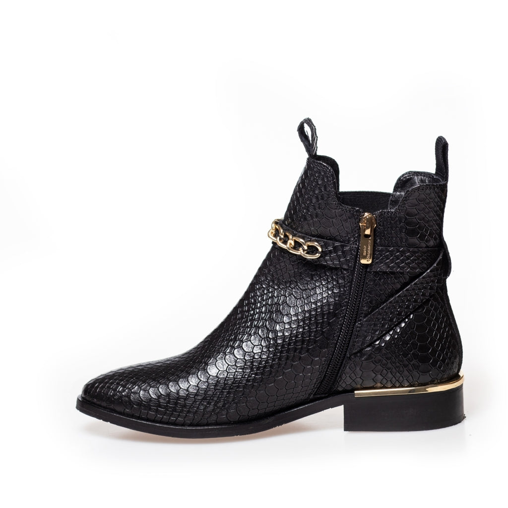 COPENHAGEN SHOES MY OWN PARADISE Stiefel 008 Black Snake