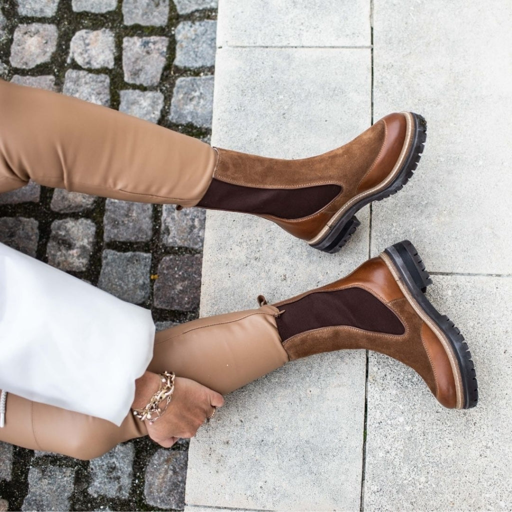 COPENHAGEN SHOES NEW FALL  Copenhagenshoes by Josefine Valentin Stiefel 112 Cognac