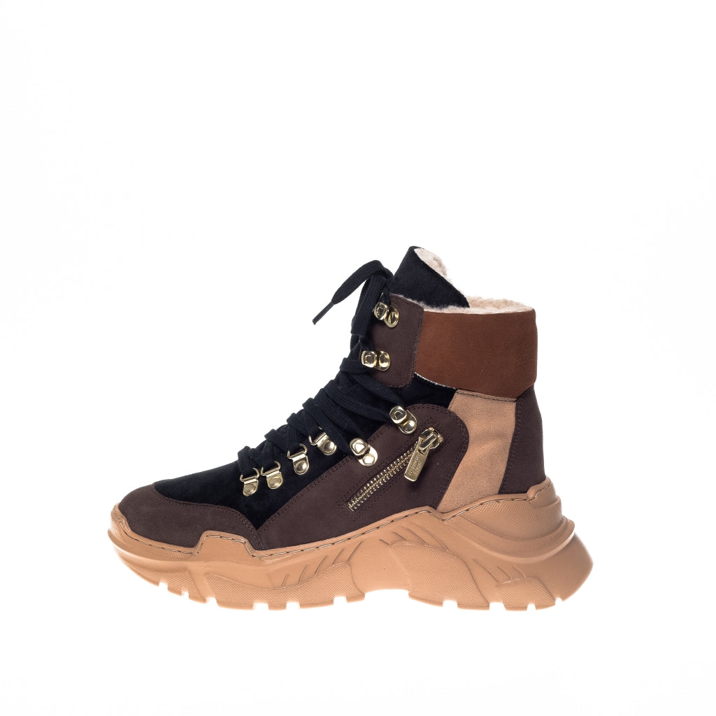 COPENHAGEN SHOES NEW KARLA-Copenhagenshoes by JosefiNE Valentin Stiefel 01 Black Multi