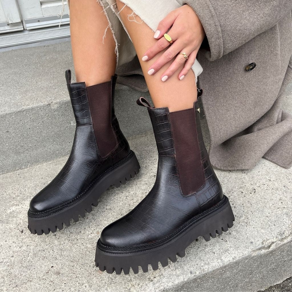 COPENHAGEN SHOES NEW LEMON CRC. Stiefel 2222 BORDEAUX