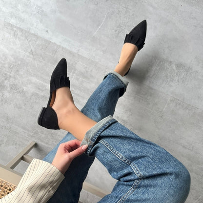 COPENHAGEN SHOES NEW ROMANCE 23 - SUEDE Ballerinas 0001 BLACK