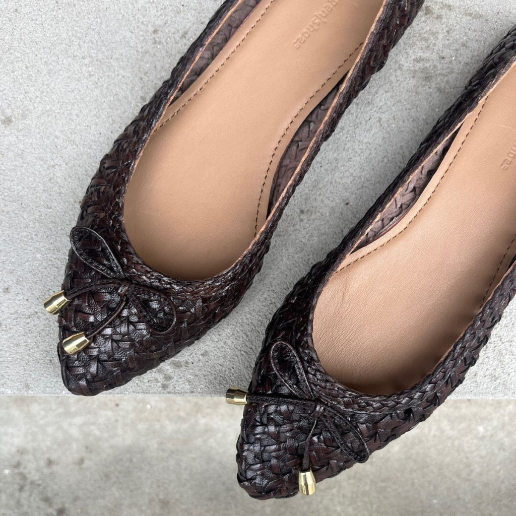 COPENHAGEN SHOES ON MY LOVE Ballerinas 848 DARK BROWN (T.MORO)
