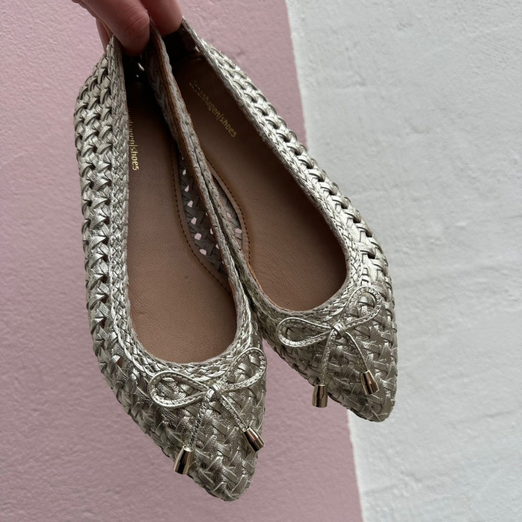 COPENHAGEN SHOES ON MY LOVE GOLD Ballerinas 0051 GOLD