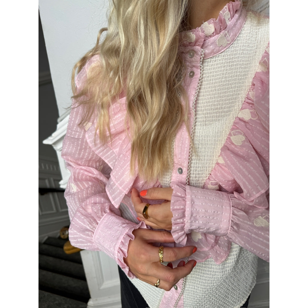 STORIES FROM THE ATELIER by COPENHAGENSHOES PARADISE SHIRT SHIRT 0704 ROSA/WHITE