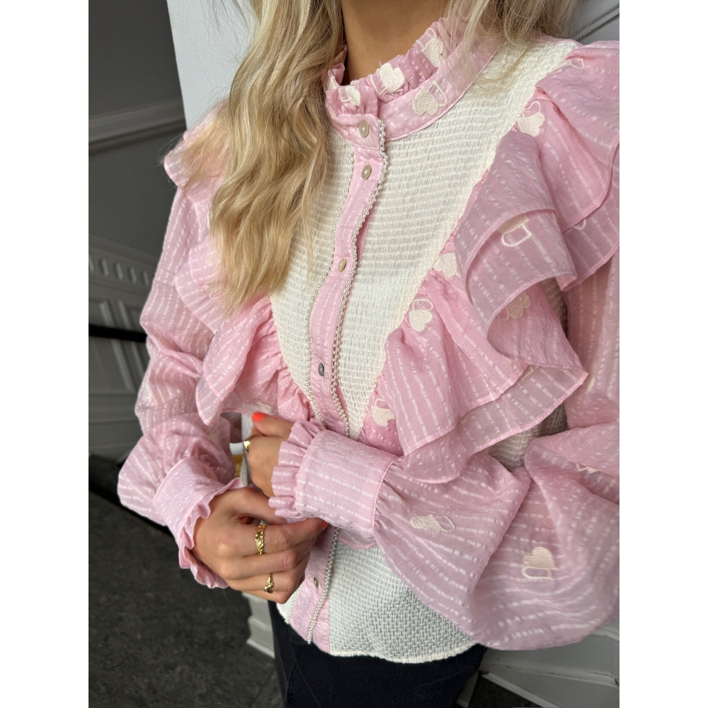 STORIES FROM THE ATELIER by COPENHAGENSHOES PARADISE SHIRT SHIRT 0704 ROSA/WHITE