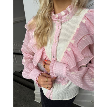 STORIES FROM THE ATELIER by COPENHAGENSHOES PARADISE SHIRT SHIRT 0704 ROSA/WHITE