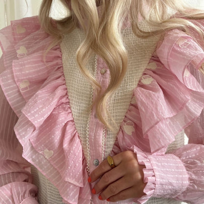 STORIES FROM THE ATELIER by COPENHAGENSHOES PARADISE SHIRT SHIRT 0704 ROSA/WHITE
