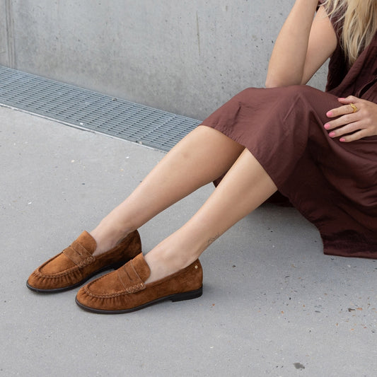 COPENHAGEN SHOES PARIS AND ME S. Loafer 0242 DARK COGNAC