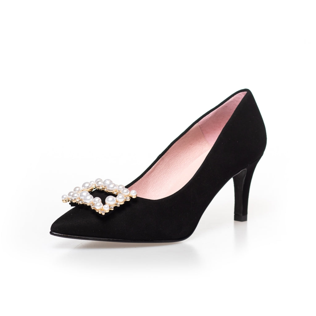 COPENHAGEN SHOES PEARLS AND DIAMONDS Stilettos 0001 BLACK