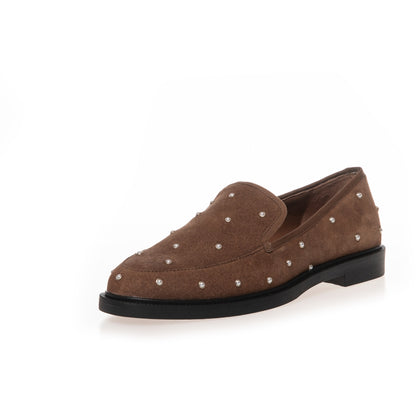 COPENHAGEN SHOES PEARL LOVERS SUEDE Loafer 0133 CAPPUCCINO