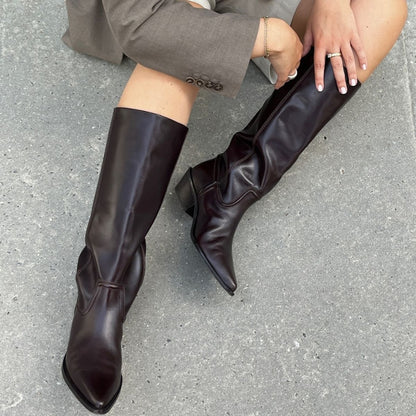 COPENHAGEN SHOES POKE L Long boot 0018 DK BROWN