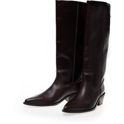COPENHAGEN SHOES POKE L Long boot 0018 DK BROWN