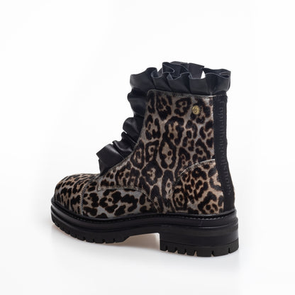 COPENHAGEN SHOES PRETTY 22 LEO - Copenhagenshoes by Josefine Valentin Stiefel 2208 GREY LEOPARD