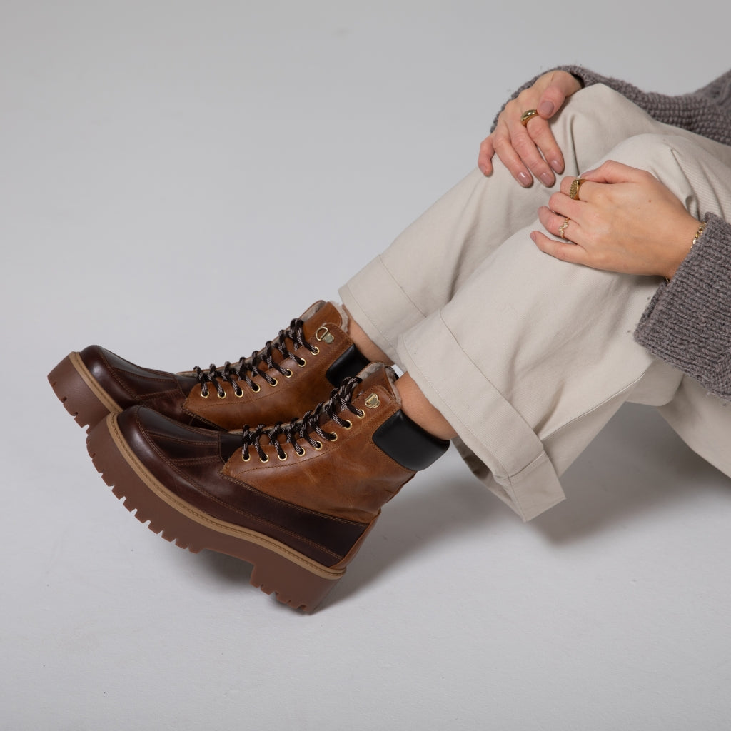 COPENHAGEN SHOES REAL MOMENTS Stiefel 907 BROWN/COGNAC