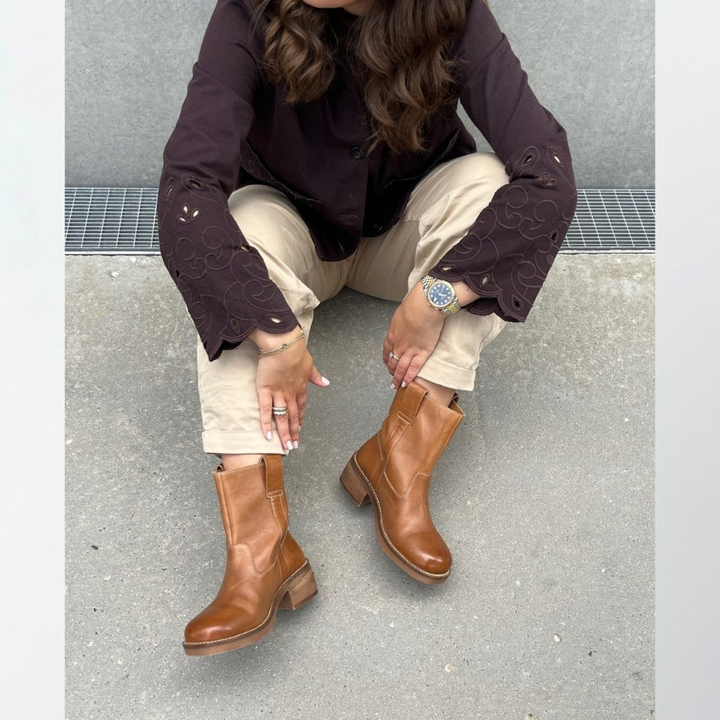 COPENHAGEN SHOES SAY MORE - BROWN/TAN Stiefel 125 TAN