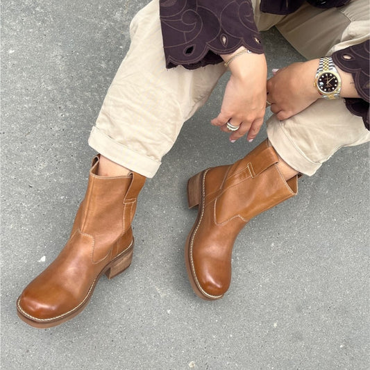 COPENHAGEN SHOES SAY MORE - BROWN/TAN Stiefel 125 TAN