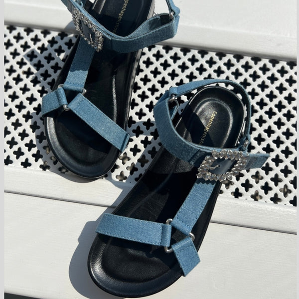 COPENHAGEN SHOES SIMILI AND DIAMONDS Sandal 0220 DENIM