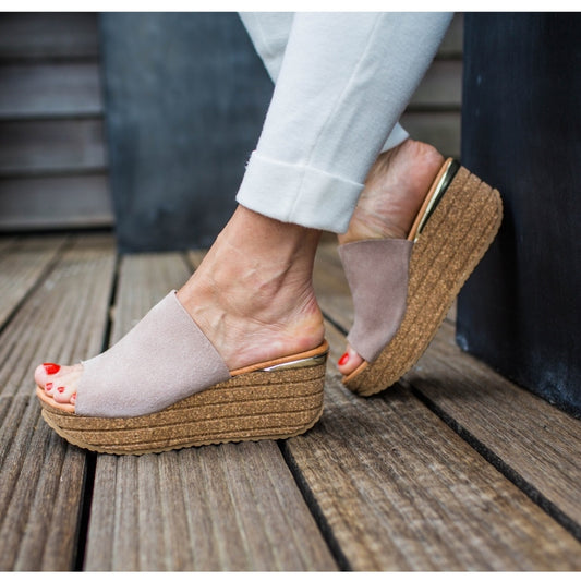 COPENHAGEN SHOES SISSEL Keilsandalen 002 Beige