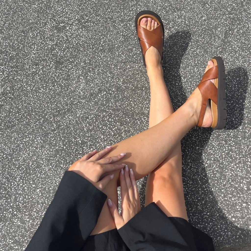 COPENHAGEN SHOES SUMMERTIME COGNAC Sandalen 0241 COGNAC