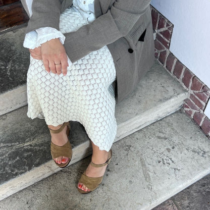 COPENHAGEN SHOES SUMMER VIBES Keilsandalen 0002 BEIGE