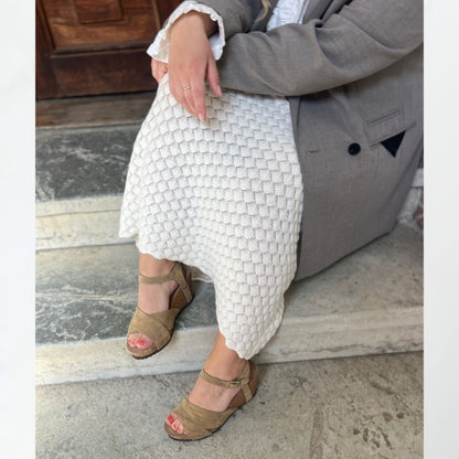 COPENHAGEN SHOES SUMMER VIBES Keilsandalen 0002 BEIGE