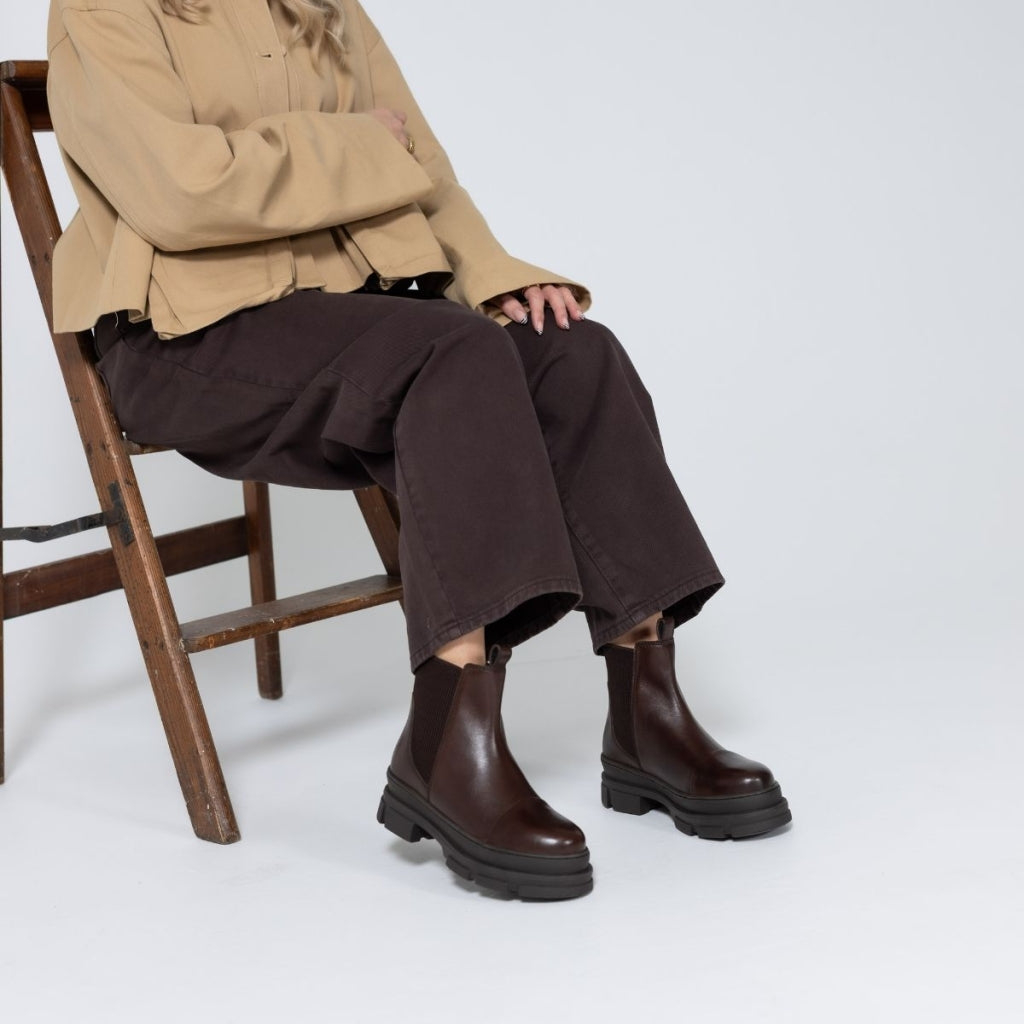 COPENHAGEN SHOES THE CELESTE LOW Stiefel 004 Dark brown