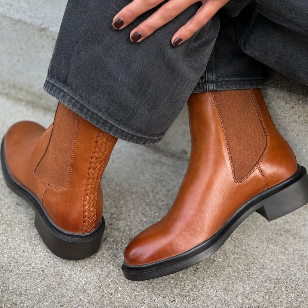 COPENHAGEN SHOES THE CITY LIFE Stiefel 0241 COGNAC