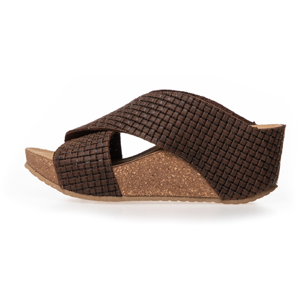 COPENHAGEN SHOES THE DANCE Keilsandalen 004 Dark brown