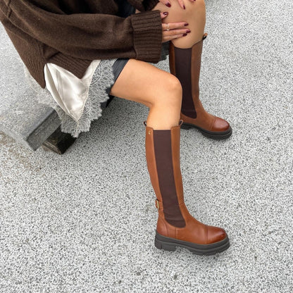 COPENHAGEN SHOES THE FOLLOW BOOT Long boot 0241 COGNAC