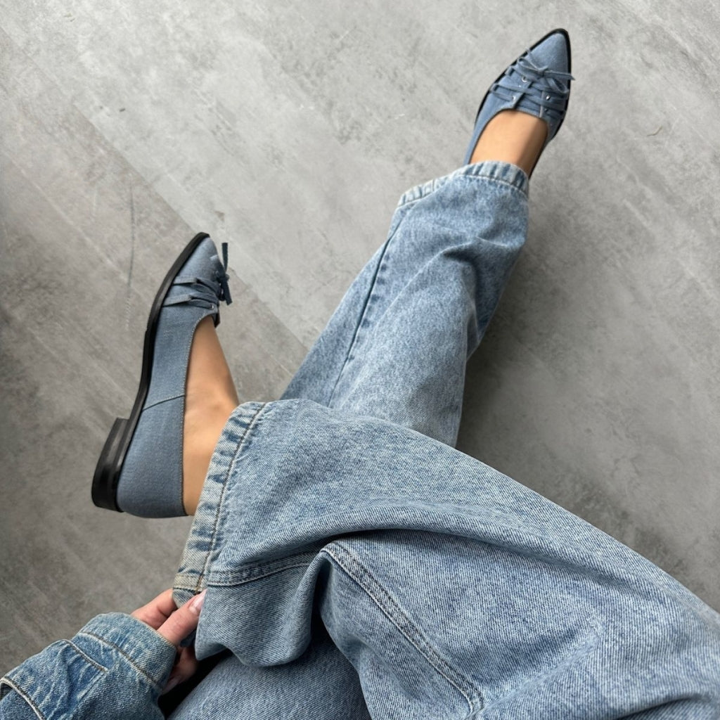 COPENHAGEN SHOES THE NUMBER - DENIM Ballerinas 0025 BLUE