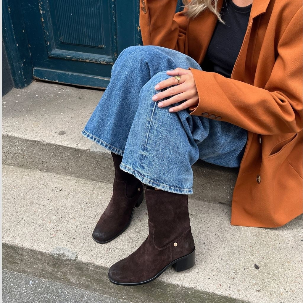COPENHAGEN SHOES THE REAL WALKING SUEDE Stiefel 0012 BROWN