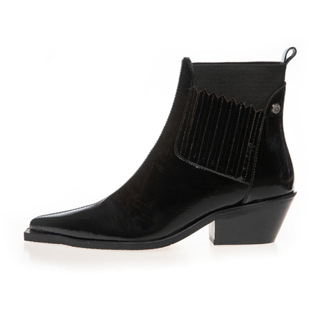 THE WALKING BOOT PATENT BLACK PATENT Copenhagenshoes shop