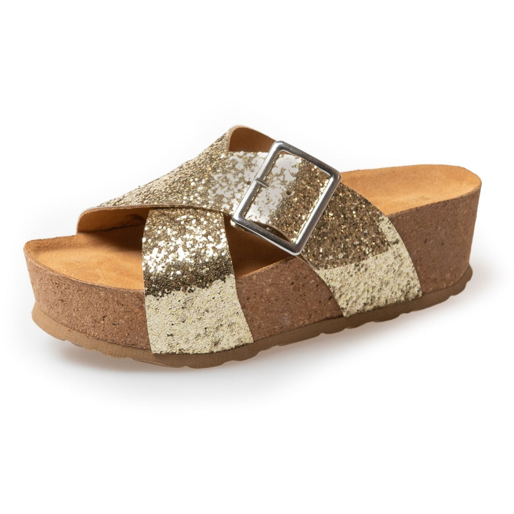 COPENHAGEN SHOES VANESA Slippers 013 GOLD GLITTER