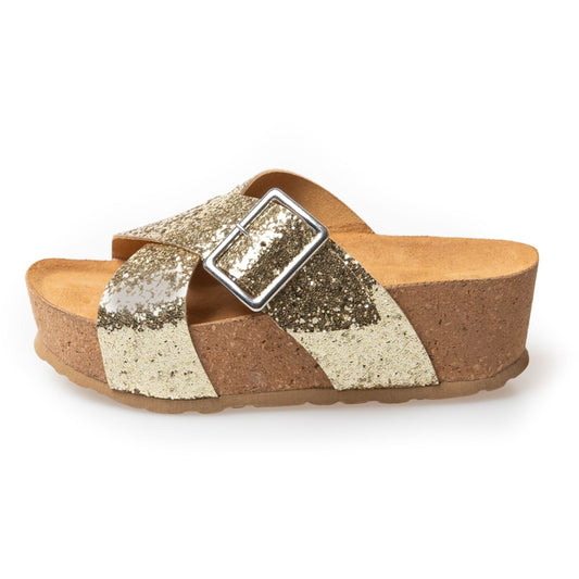 COPENHAGEN SHOES VANESA Slippers 013 GOLD GLITTER