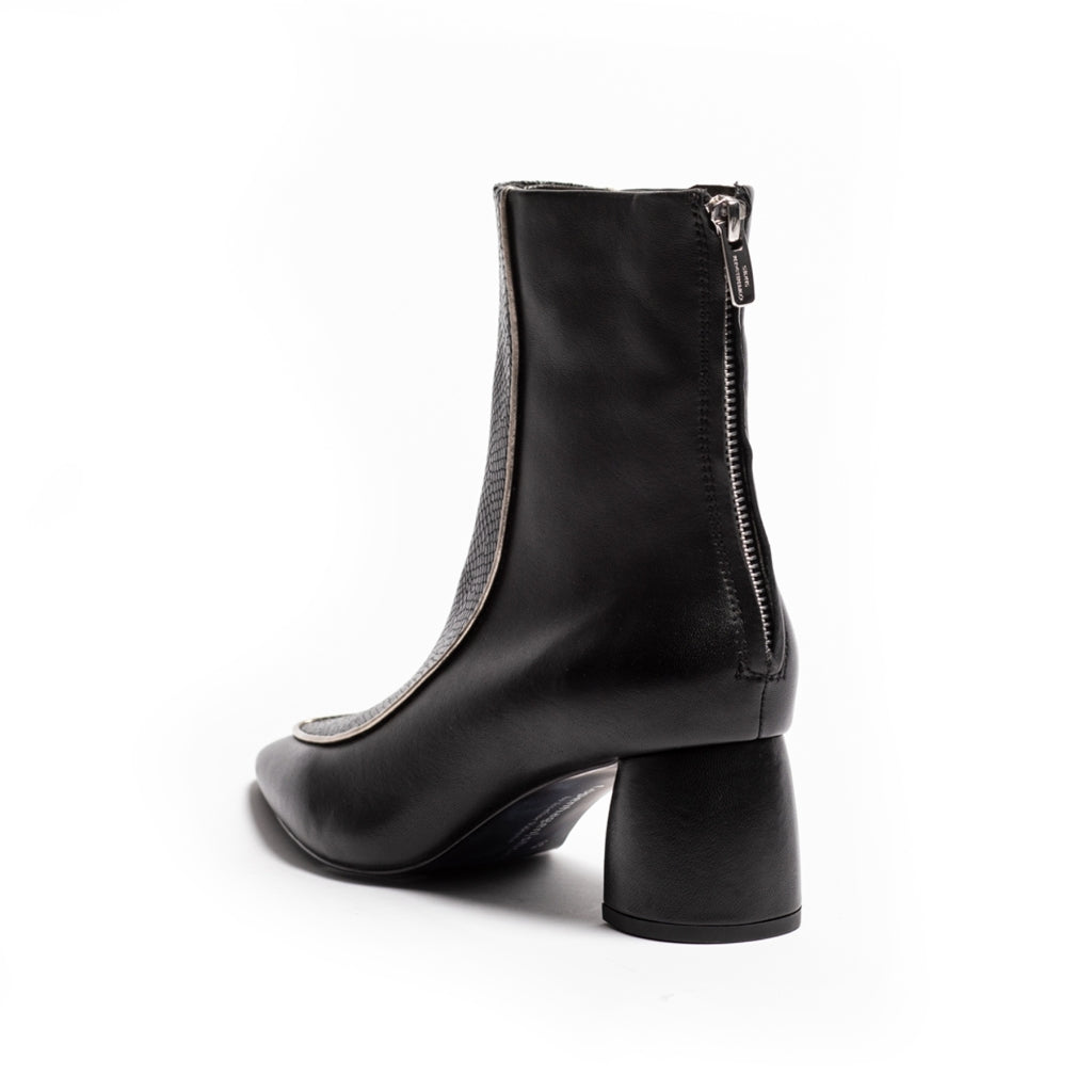 COPENHAGEN SHOES VIBES OF FASHION SNAKE / Copenhagenshoes by Josefine Valentin Stiefel 008 BLACK SNAKE (NO SIMILI)