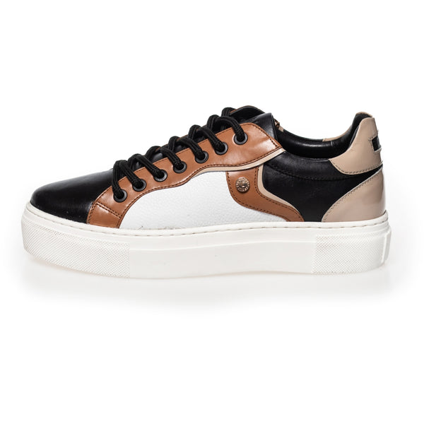 COPENHAGEN SHOES YOU GAVE Sneakers 0128 BLACK/WHITE/CAMEL/TAUPE