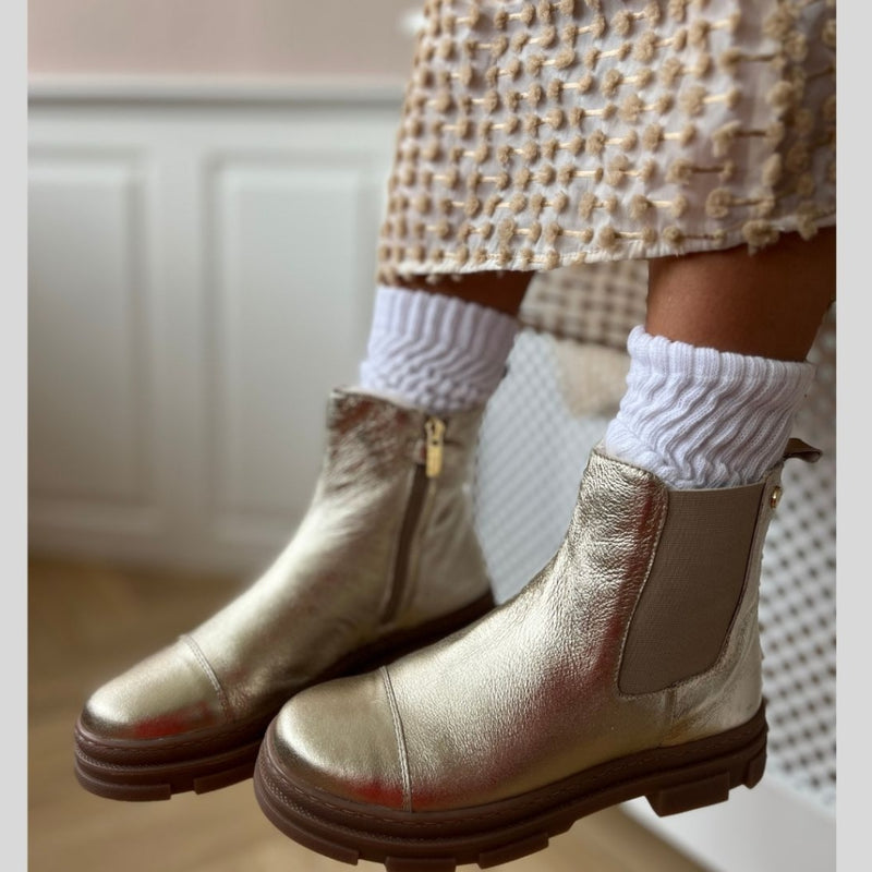 COPENHAGEN KIDS YOU & ME LOW GIRLS - GOLD Boot 0051 GOLD