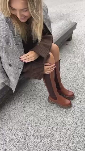 COPENHAGEN SHOES THE FOLLOW BOOT Long boot 0241 COGNAC