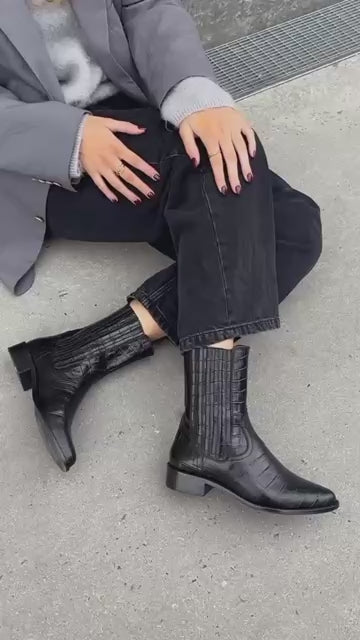 COPENHAGEN SHOES THE STATEMENT Stiefel 0001 BLACK