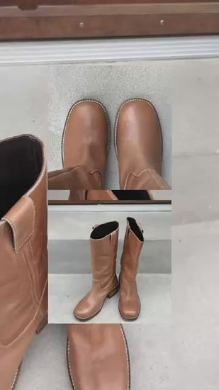 COPENHAGEN SHOES MAY I FLY Long boot 125 TAN