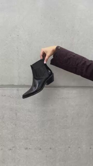 COPENHAGEN SHOES THE WALKING BOOT PATENT Stiefel 0011 BLACK PATENT