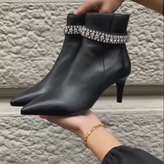 Copenhagen Shoes by Josefine Valentin GIRLS AND DIAMONDS - Copenhagenshoes by Josefine Valentin Stiefel 0001 BLACK