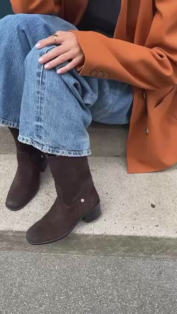 COPENHAGEN SHOES THE REAL WALKING SUEDE Stiefel 0012 BROWN