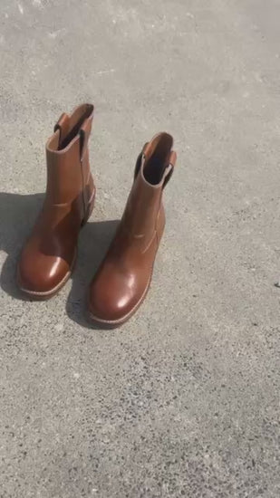 COPENHAGEN SHOES SAY MORE - BROWN/TAN Stiefel 125 TAN