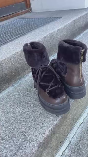 COPENHAGEN SHOES NATURE LIVING Stiefel 004 Dark brown