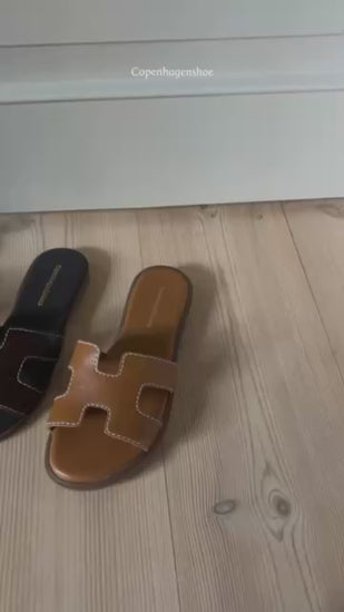 COPENHAGEN SHOES ALL FOR LOVE Slippers 0241 COGNAC